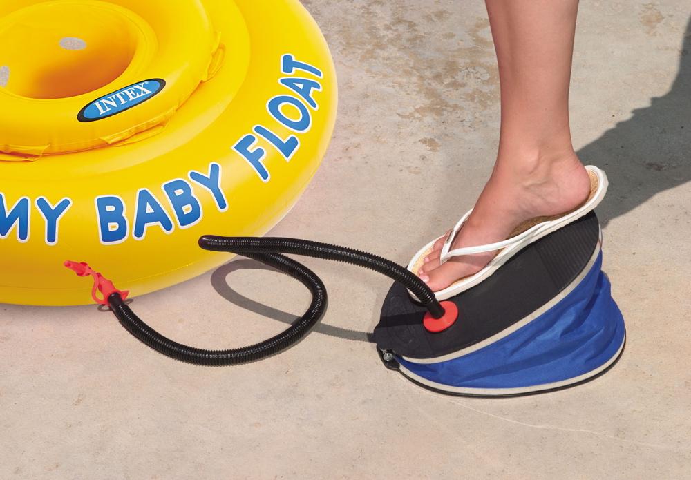 Intex Luftpumpe Air Fußpumpe Giant Bellows Foot Pump 30cm 68610