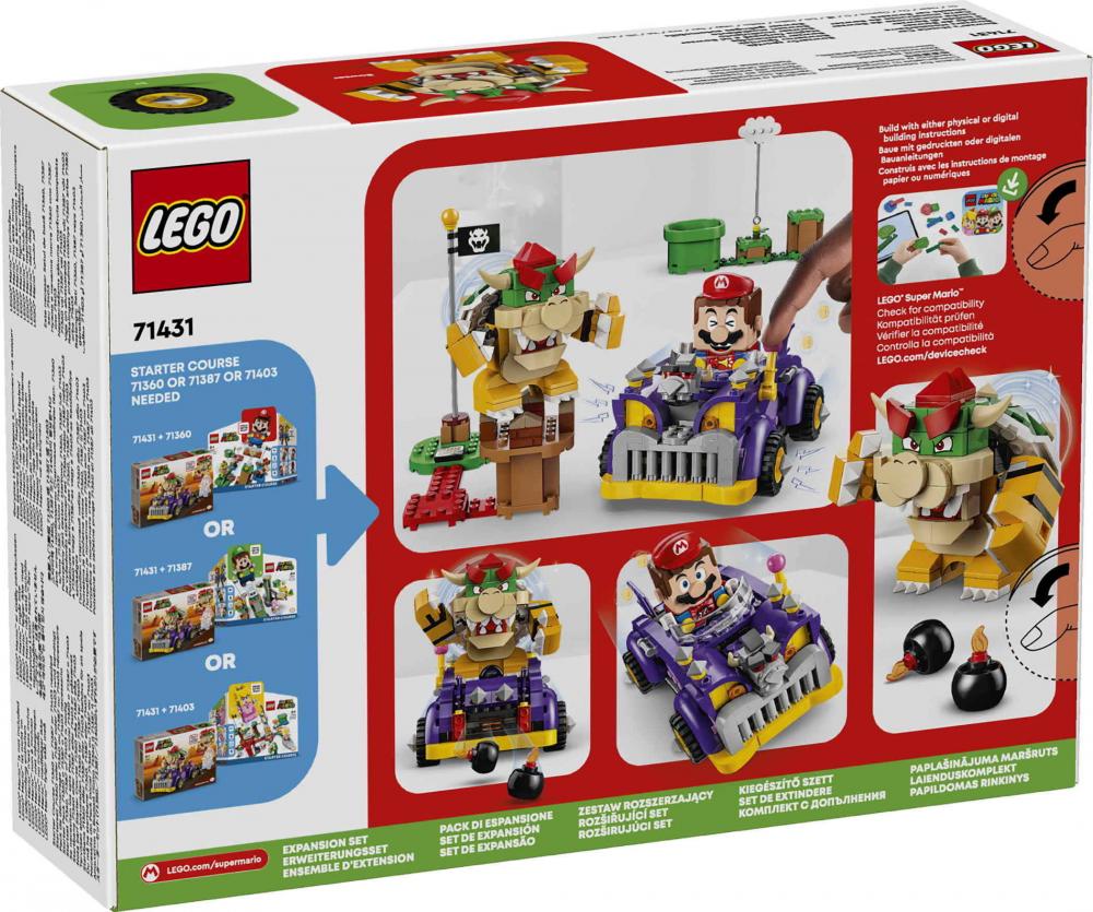 LEGO® Super Mario Bowsers Monsterkarre - Erweiterungsset 458 Teile 71431