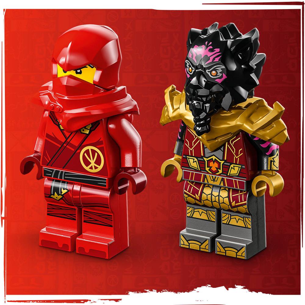 LEGO® NINJAGO® Verfolgungsjagd mit Kais Flitzer und Ras' Motorrad 103 Teile 71789