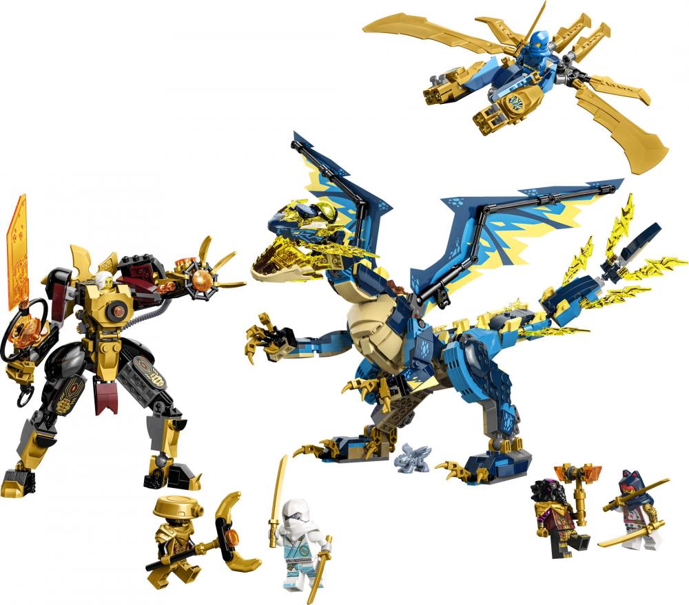 LEGO® NINJAGO® Kaiserliches Mech-Duell gegen den Elementardrachen 1038 Teile 71796