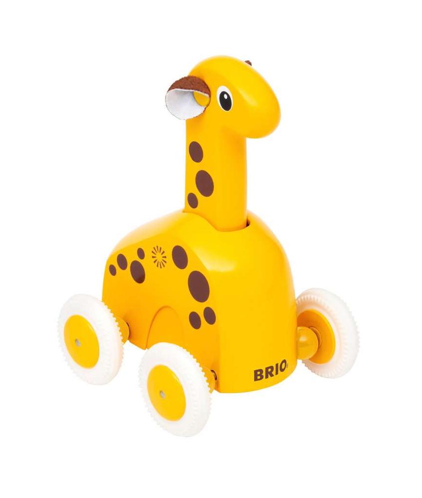 Brio Kleinkindwelt Holz Rollspielzeug Push & Go Giraffe 30229