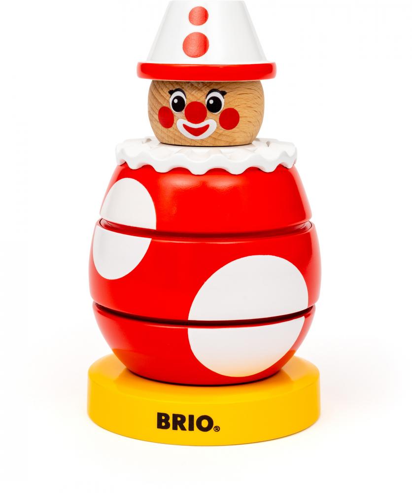 Brio Kleinkindwelt Holz Motorikspielzeug Drück & Dreh Clown 1 Teile 30237