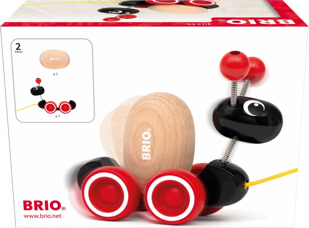 Brio Kleinkindwelt Holz Nachziehspielzeug Nachzieh-Ameise 30348