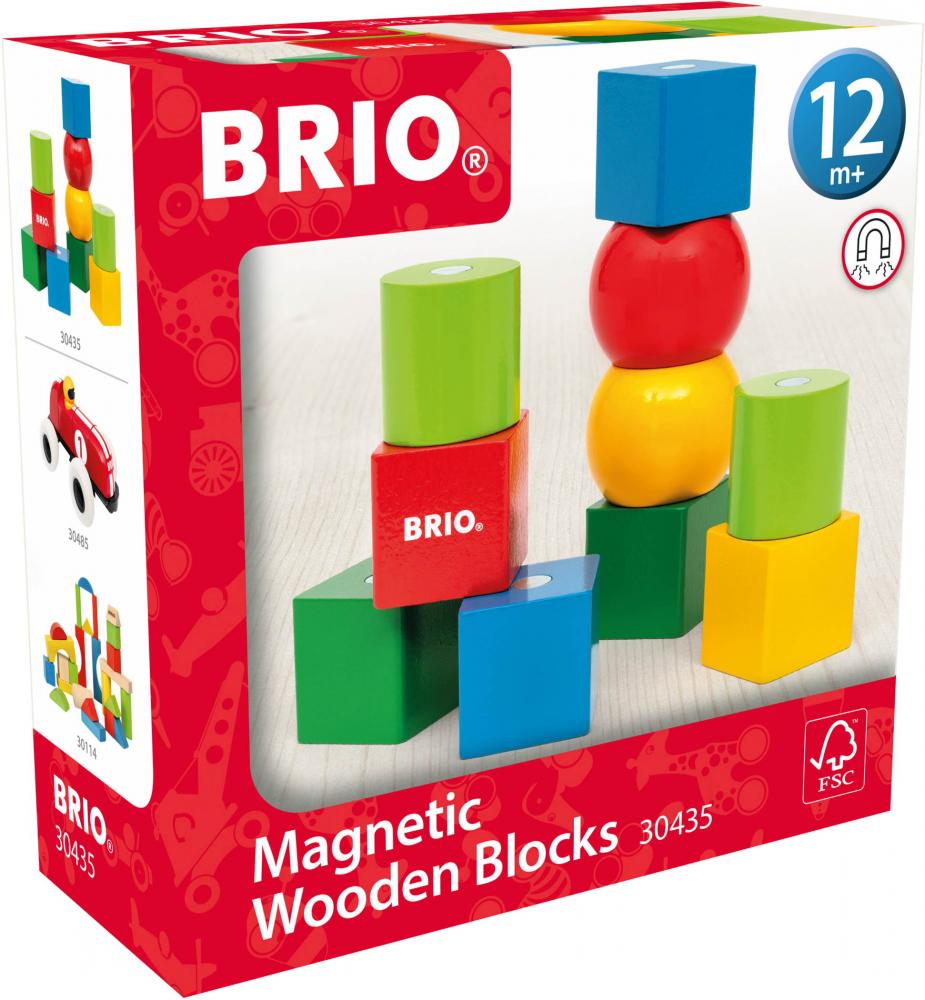 Brio Kleinkindwelt Magnetische Holzbausteine 30435