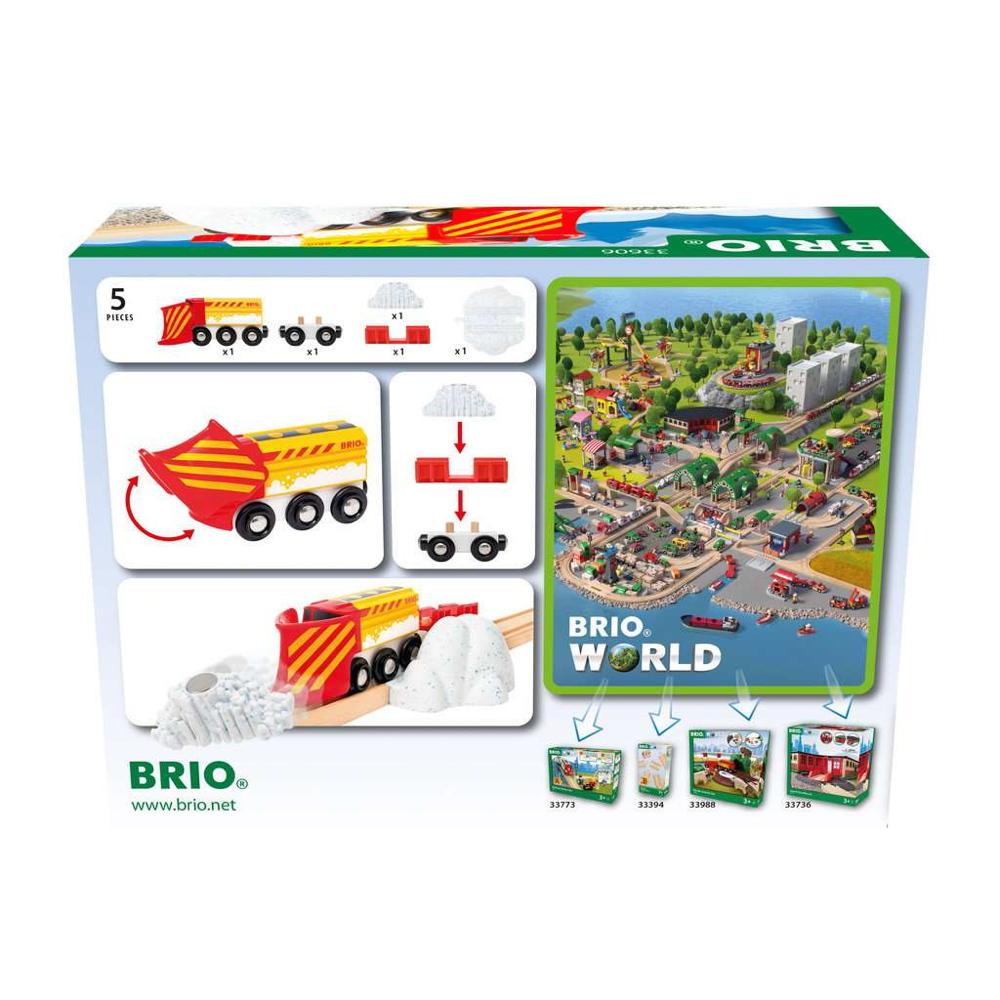 Brio World Eisenbahn Fahrzeug Schneeräumzug 5 Teile 33606