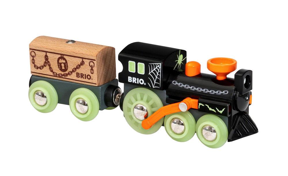 Brio World Eisenbahn Zug Geisterzug Glow in the Dark 3 Teile 33986