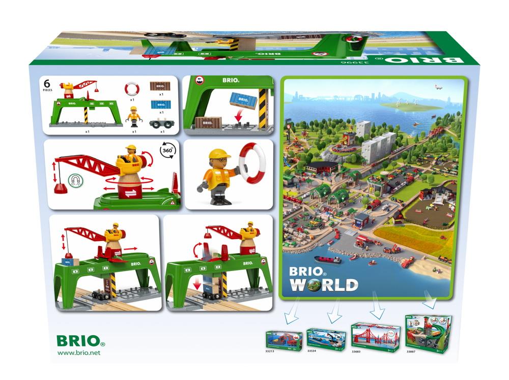 Brio World Eisenbahn Zubehör Bahn Verlade Terminal 6 Teile 33996