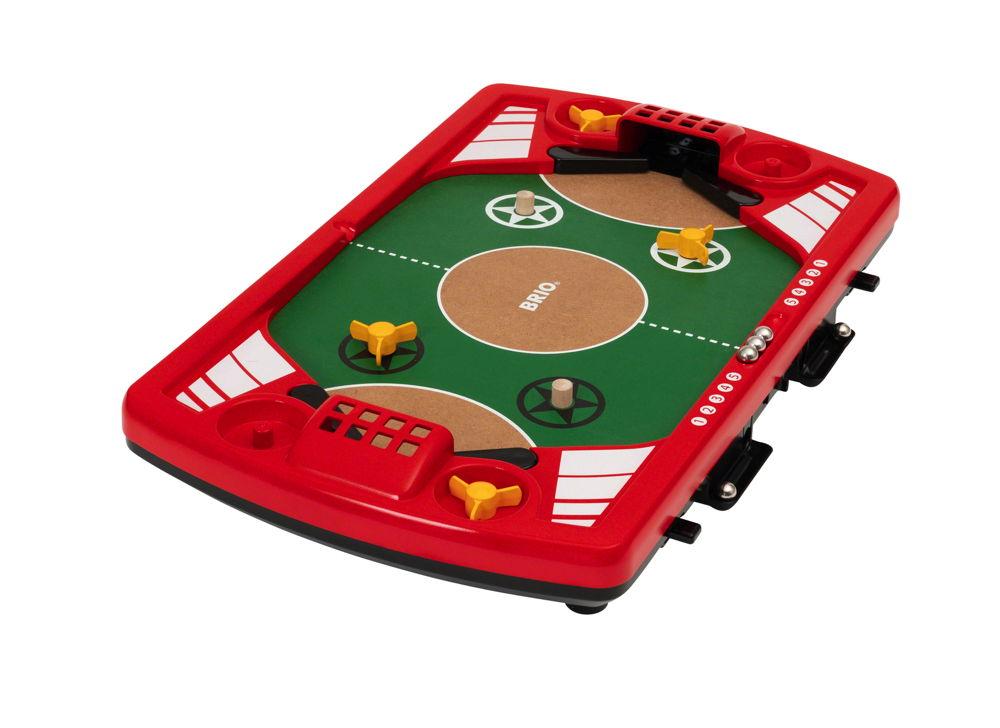 Brio Familienspiele Geschicklichkeitsspiel Tischfußball Flipper 34019