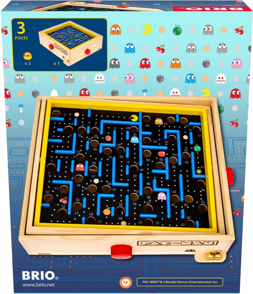 Brio Familienspiele Geschicklichkeitsspiel PacMan Labyrinth 34065