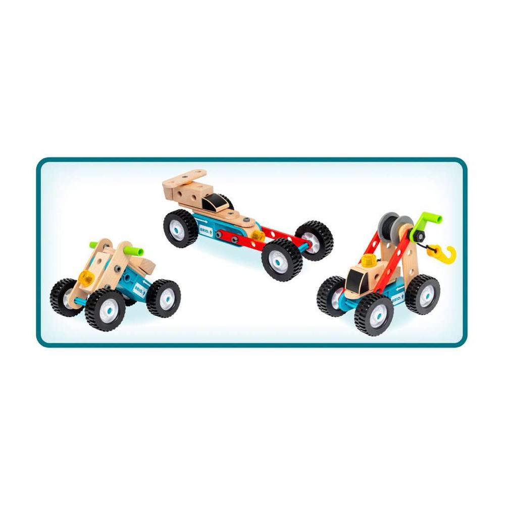 Brio Spielzeug Bausystem Builder Nachziehmotor Konstruktionsset 67 Teile 34595