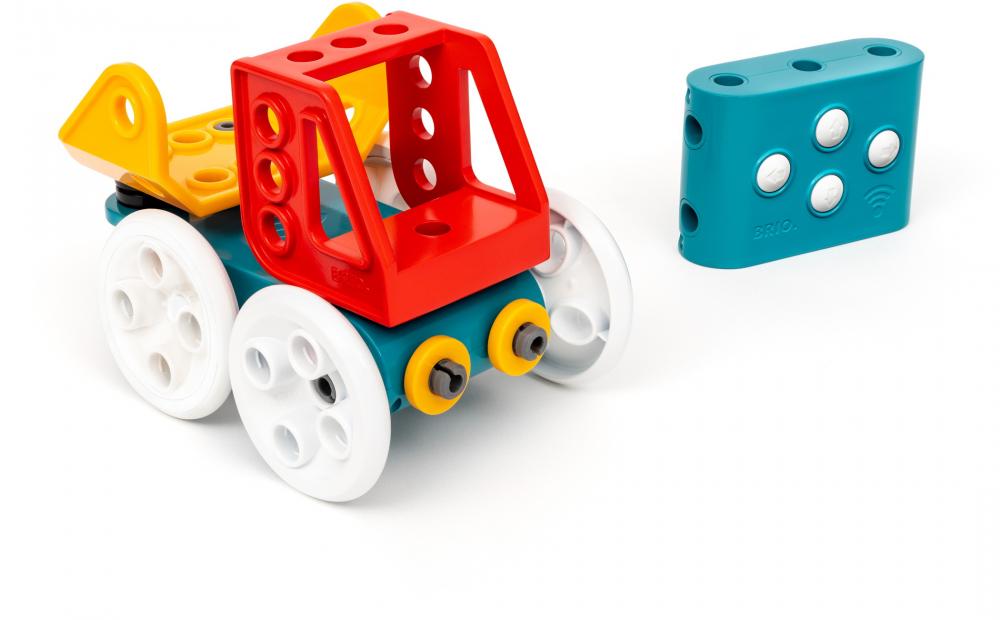 Brio Spielzeug Bausystem Builder Auto mit Fernsteuerung 23 Teile 34605