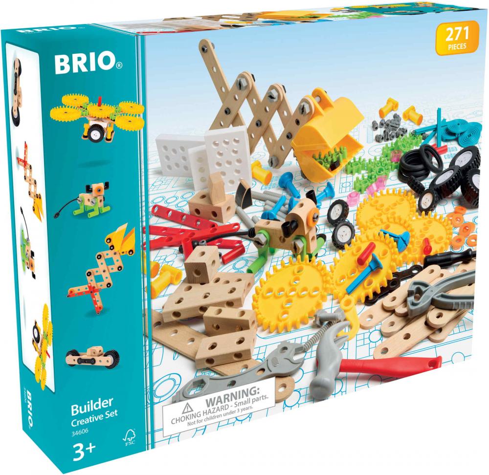 Brio Spielzeug Bausystem Builder Kindergartenset 271 Teile 34606