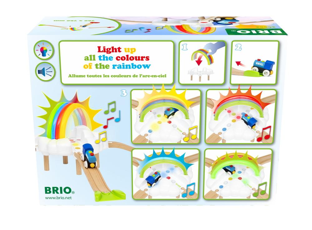 Brio Eisenbahn Mein erstes BRIO Bahn Regenbogen-Set 11 Teile 36002