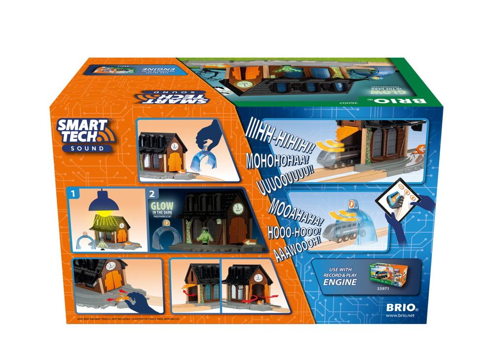 Brio World Eisenbahn Zubehör Smart Tech Sound Geisterbahnhof 3 Teile 36007