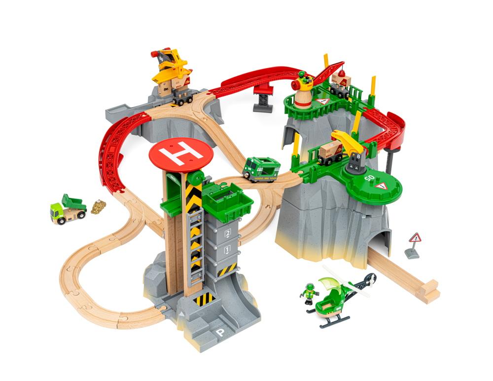 Brio World Eisenbahn Set Gebirgs Frachten Set Deluxe 49 Teile 36010