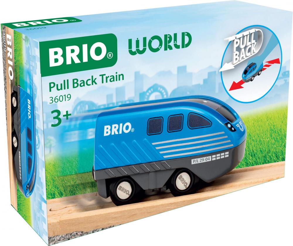 Brio World Eisenbahn Zug Lok mit Rückziehmotor 1 Teil 36019