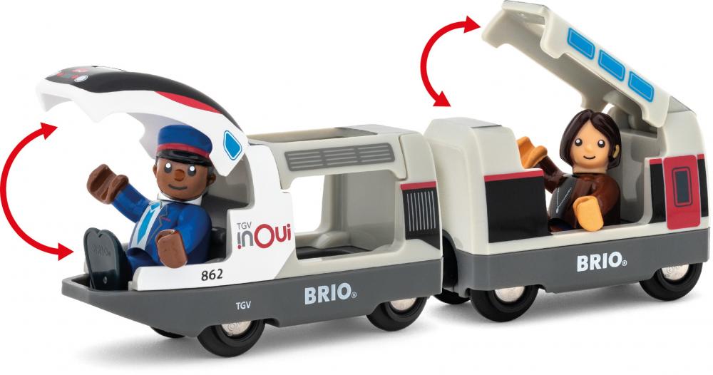 Brio World Eisenbahn Zug TGV Hochgeschwindigkeitszug 7 Teile 36087