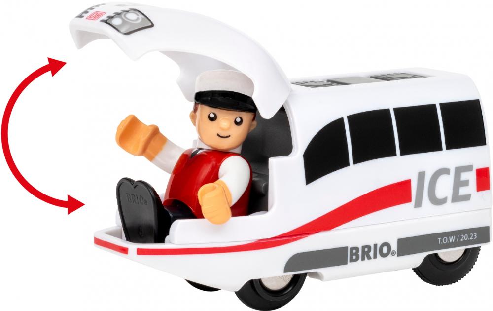 Brio World Eisenbahn Zug ICE Akku Zug 4 Teile 36088