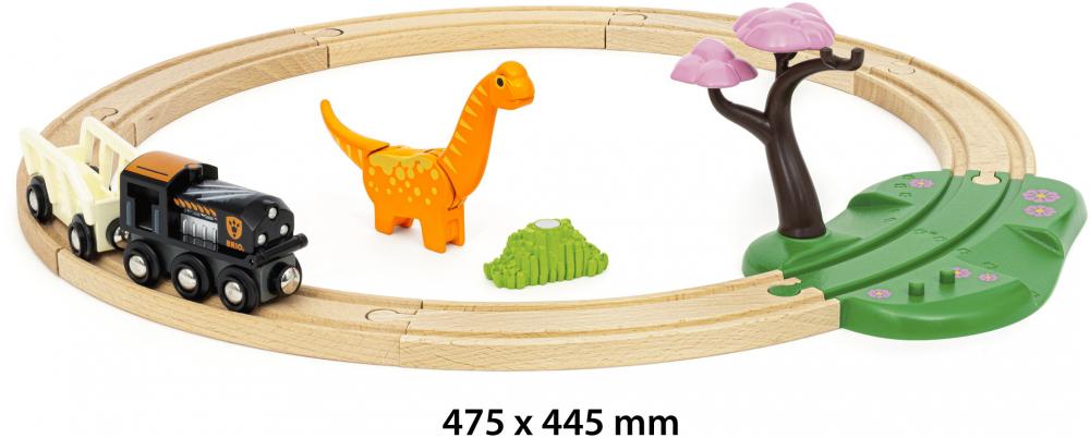 Brio World Eisenbahn Starter Set Dinosaurier Bahn Set 12 Teile 36098