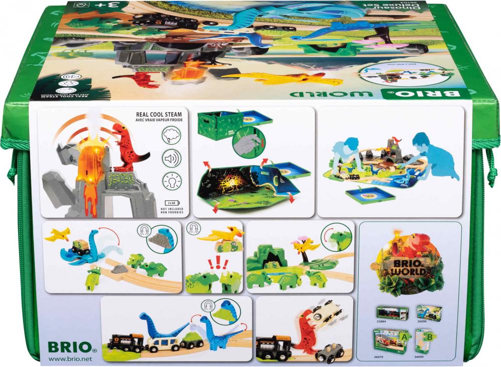 Brio World Eisenbahn Starter Set Dinosaurier Deluxe Set 44 Teile 36104