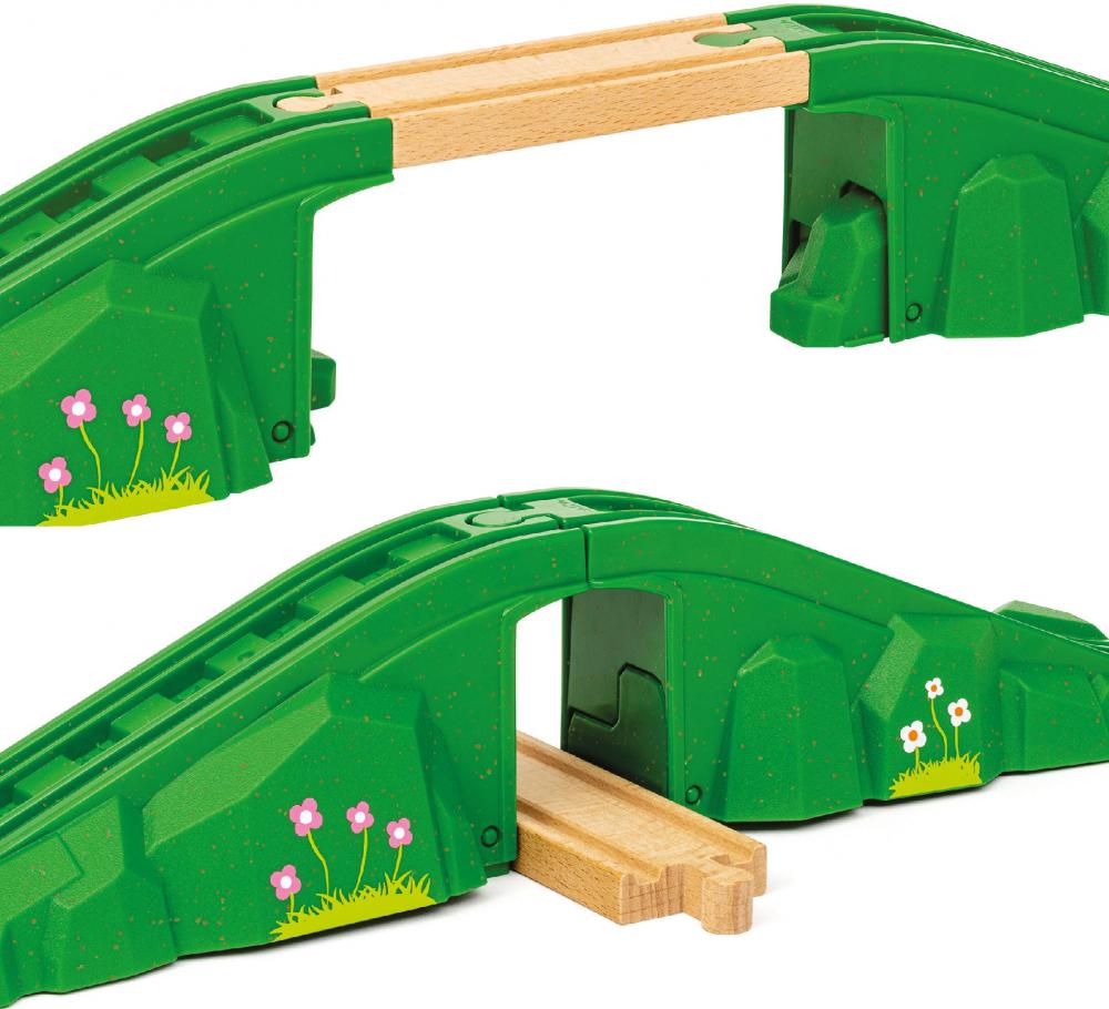 Brio World Eisenbahn Zubehör Modulare Brücke 3 Teile 36107