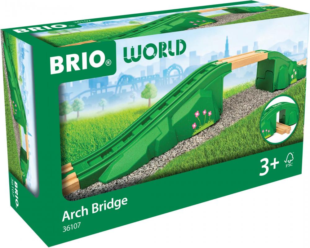 Brio World Eisenbahn Zubehör Modulare Brücke 3 Teile 36107