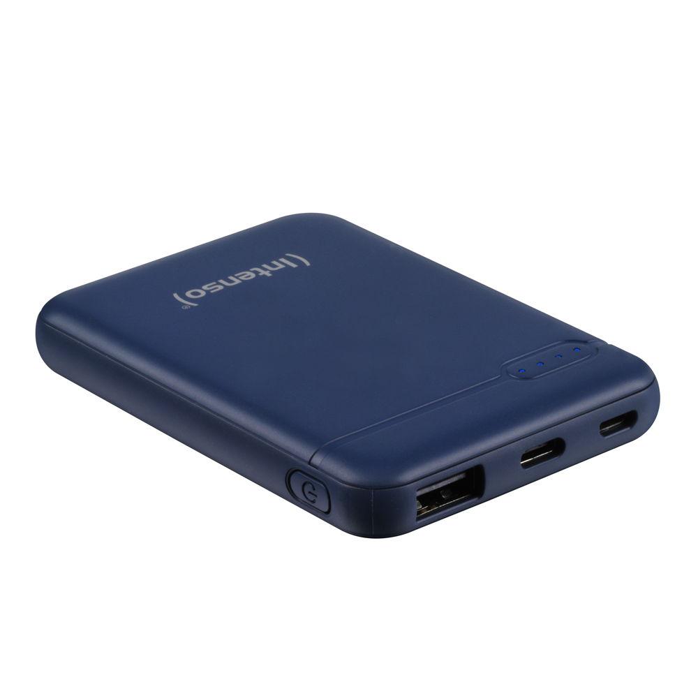 Intenso Powerbank mobile Ladestation Slim XS 5000 mAh Typ A / C USB OUT dark blue