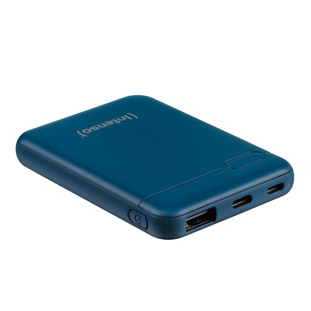 Intenso Powerbank mobile Ladestation Slim XS 5000 mAh Typ A / C USB OUT petrol