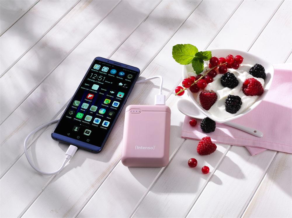 Intenso Powerbank mobile Ladestation Slim XS 10000 mAh Typ A / C USB OUT rose