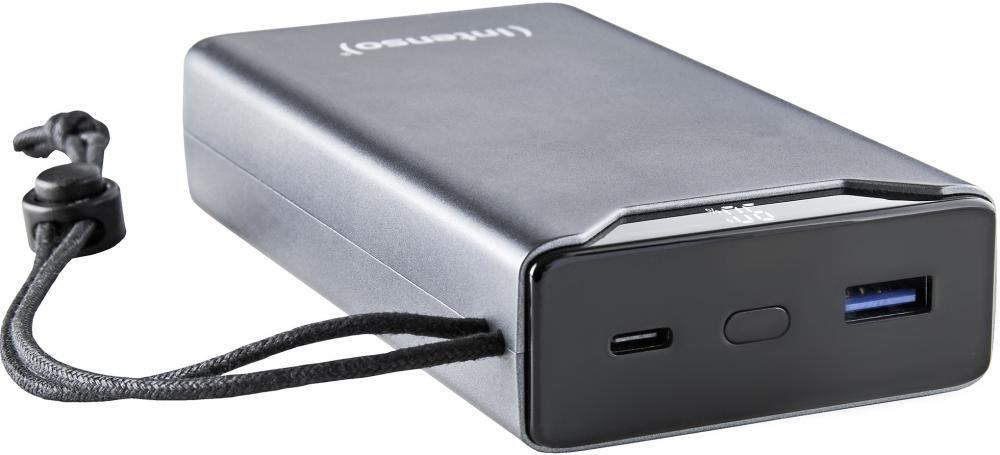 Intenso Powerbank F20000 PD Qualcomm Quick Charge 3.0 20000 mAh 1x USB Typ A und C OUT grau