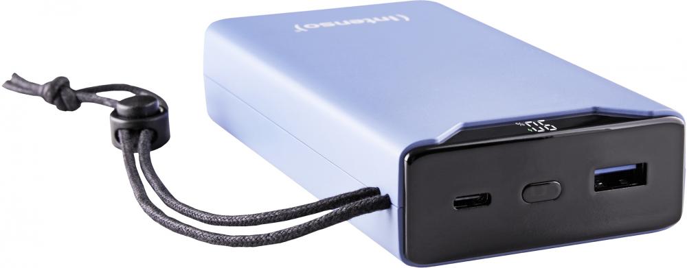 Intenso Powerbank F20000 PD Qualcomm Quick Charge 3.0 20000 mAh 1x USB Typ A und C OUT blau