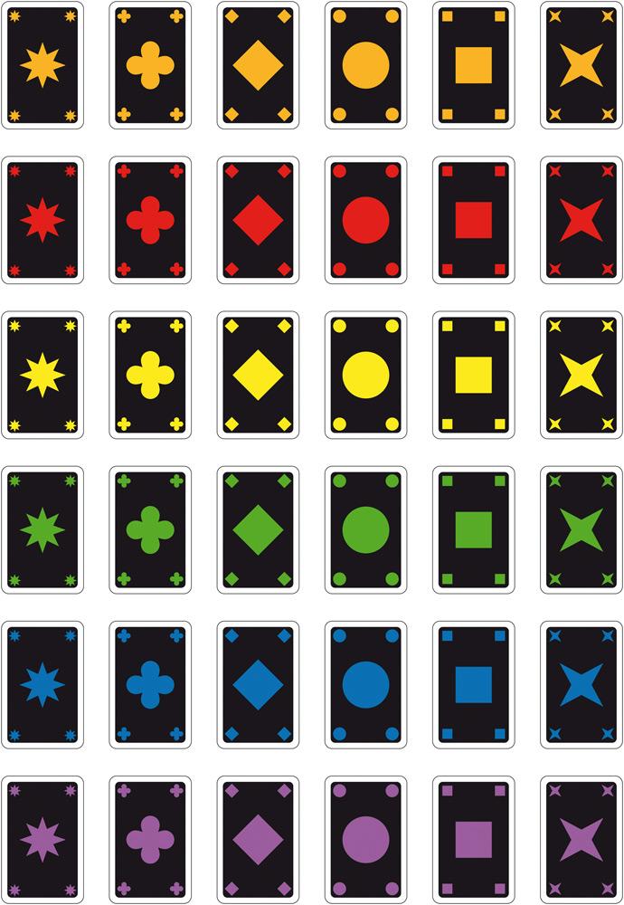 Schmidt Spiele Kartenspiel Zuordnungsspiel Qwirkle Cards 75034