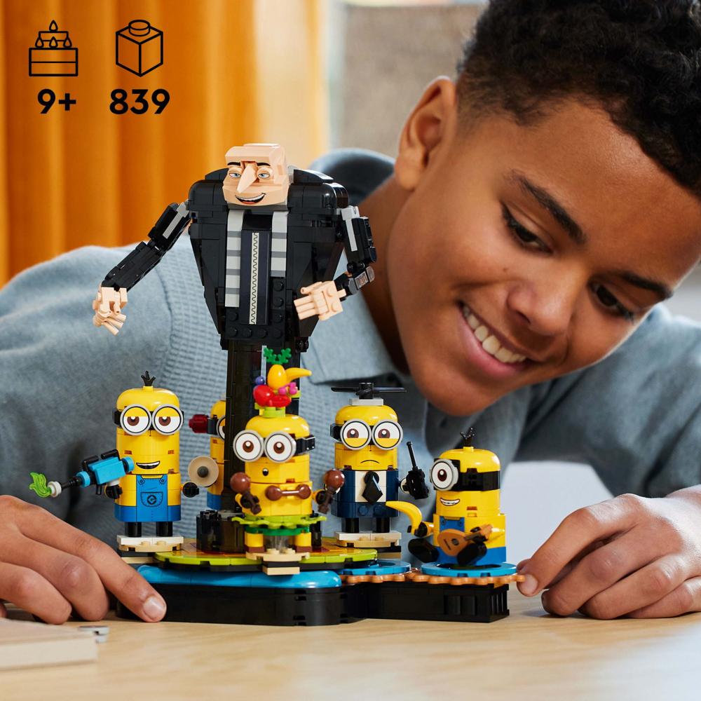 LEGO® Despicable Me Gru und die Minions aus LEGO® Steinen 839 Teile 75582