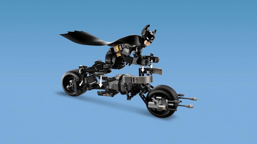 LEGO® DC Universe Super Heroes™ Batman™ Baufigur mit dem Batpod 713 Teile 76273