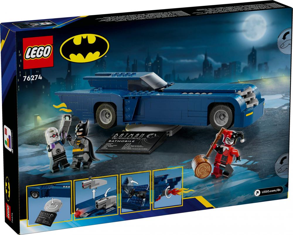 LEGO® DC Universe Super Heroes™ Batman™ im Batmobil™ vs. Harley Quinn™ + Mr. Freeze™ 435 Teile 76274