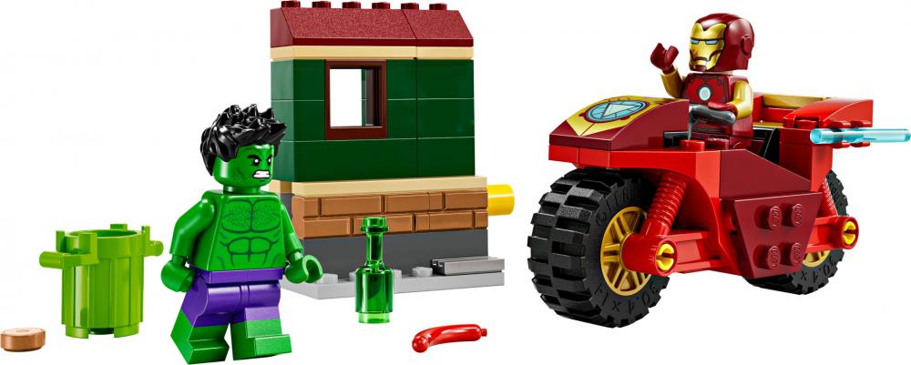 LEGO® Marvel Super Heroes™ Iron Man mit Bike und der Hulk 68 Teile 76287