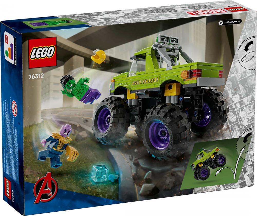 LEGO® Marvel Super Heroes™ Hulk-Truck vs. Thanos 229 Teile 76312