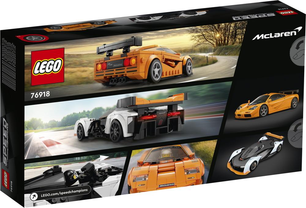 LEGO® Speed Champions McLaren Solus GT & McLaren F1 LM 581 Teile 76918