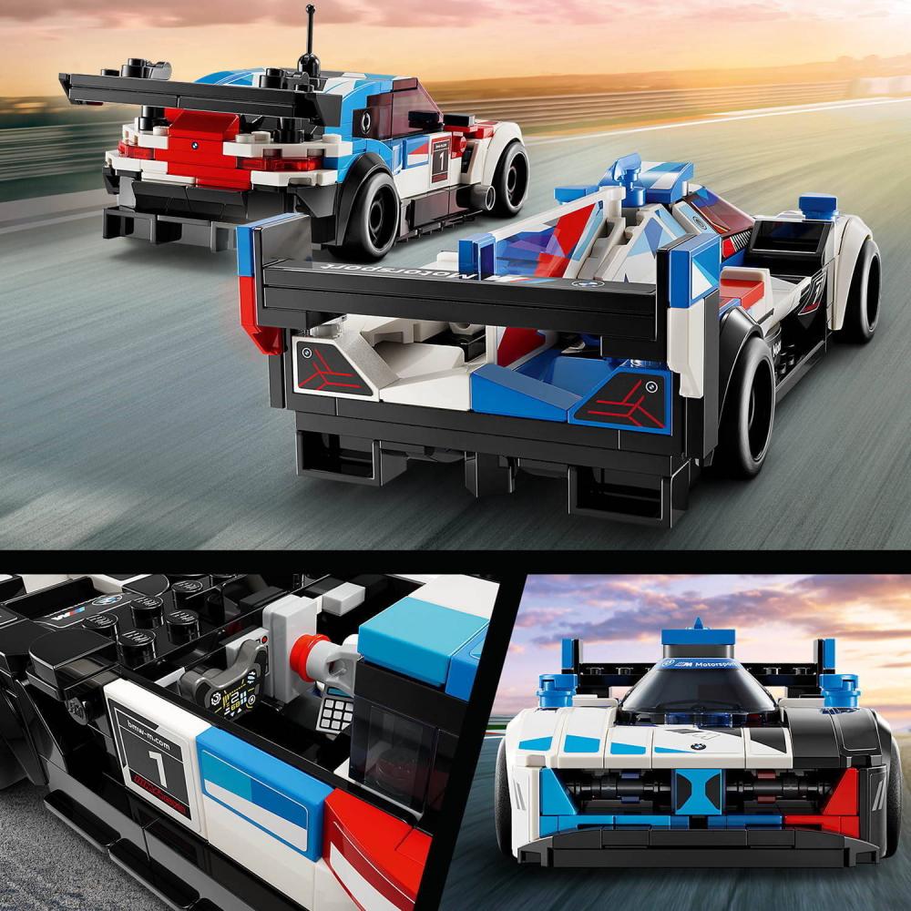 LEGO® Speed Champions BMW M4 GT3 & BMW M Hybrid V8 Rennwagen 676 Teile 76922