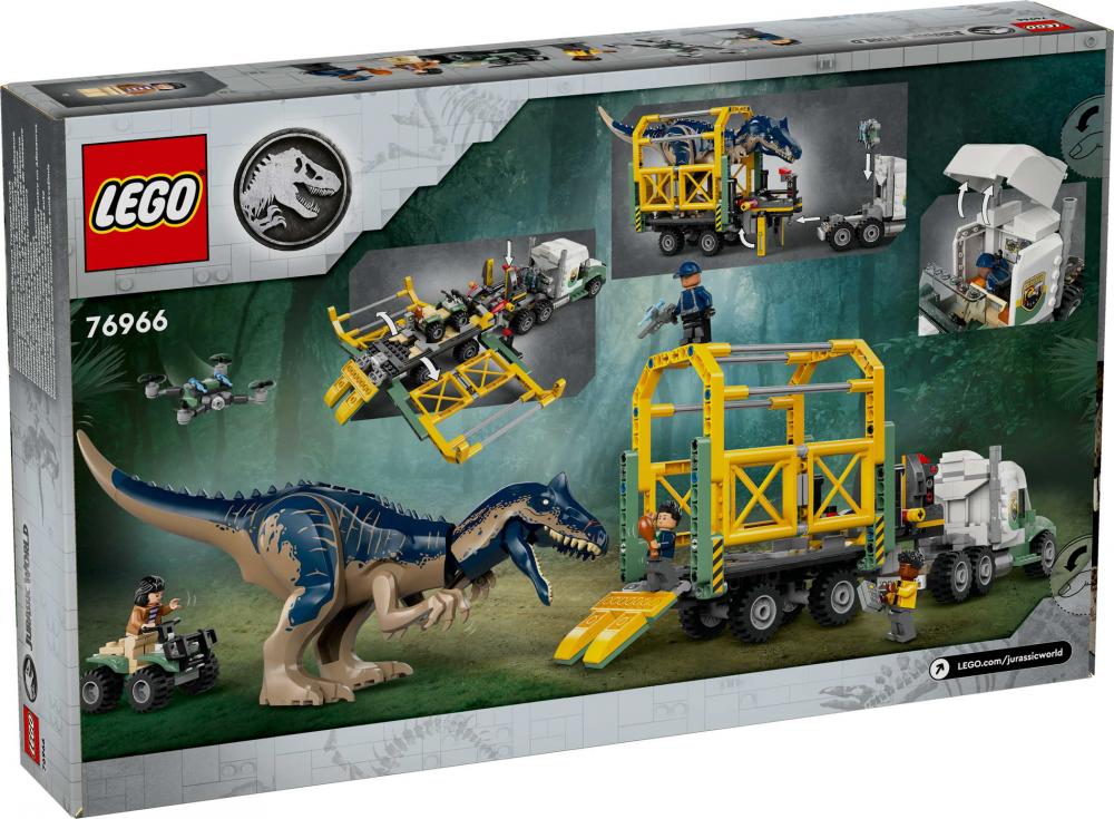 LEGO® Jurassic World™ Dinosaurier-Missionen: Allosaurus-Transporter 588 Teile 76966