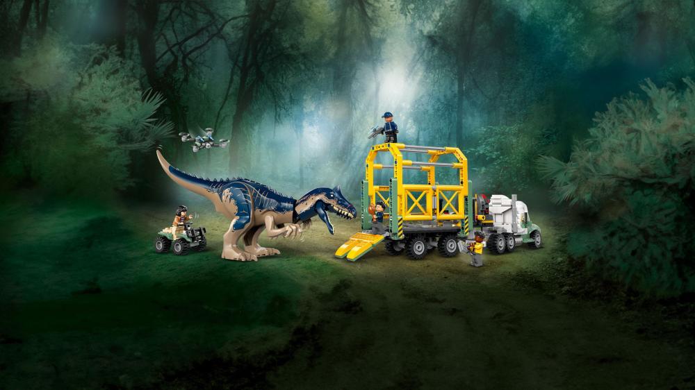 LEGO® Jurassic World™ Dinosaurier-Missionen: Allosaurus-Transporter 588 Teile 76966