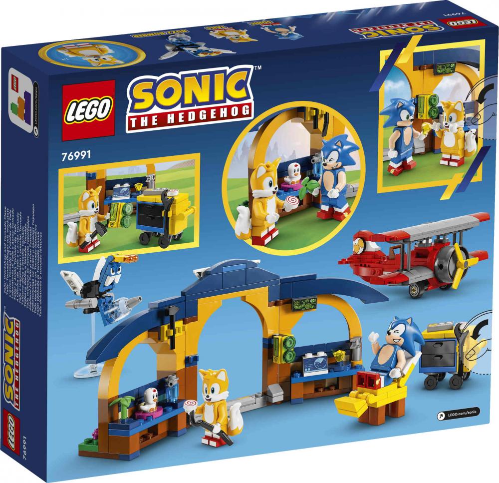 LEGO® Sonic the Hedgehog™ Tails‘ Tornadoflieger mit Werkstatt 376 Teile 76991