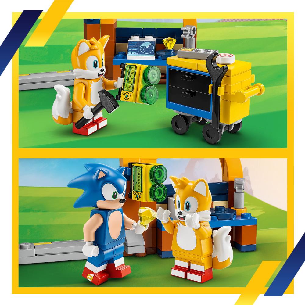 LEGO® Sonic the Hedgehog™ Tails‘ Tornadoflieger mit Werkstatt 376 Teile 76991