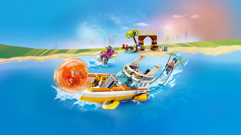 LEGO® Sonic Tails' Abenteuerboot 393 Teile 76997