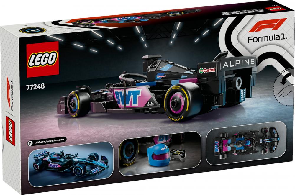 LEGO® Speed Champions BWT Alpine F1® Team A524 Rennauto 258 Teile 77248