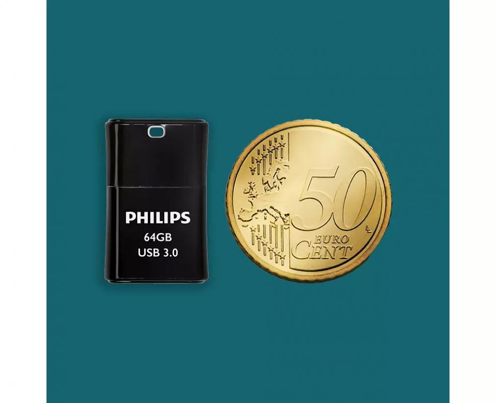 Philips USB Stick 64GB Speicherstick Pico Edition black schwarz USB 3.0