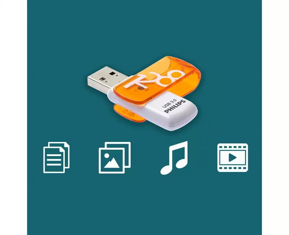 Philips USB Stick 128GB Speicherstick Vivid Edition orange USB 3.0