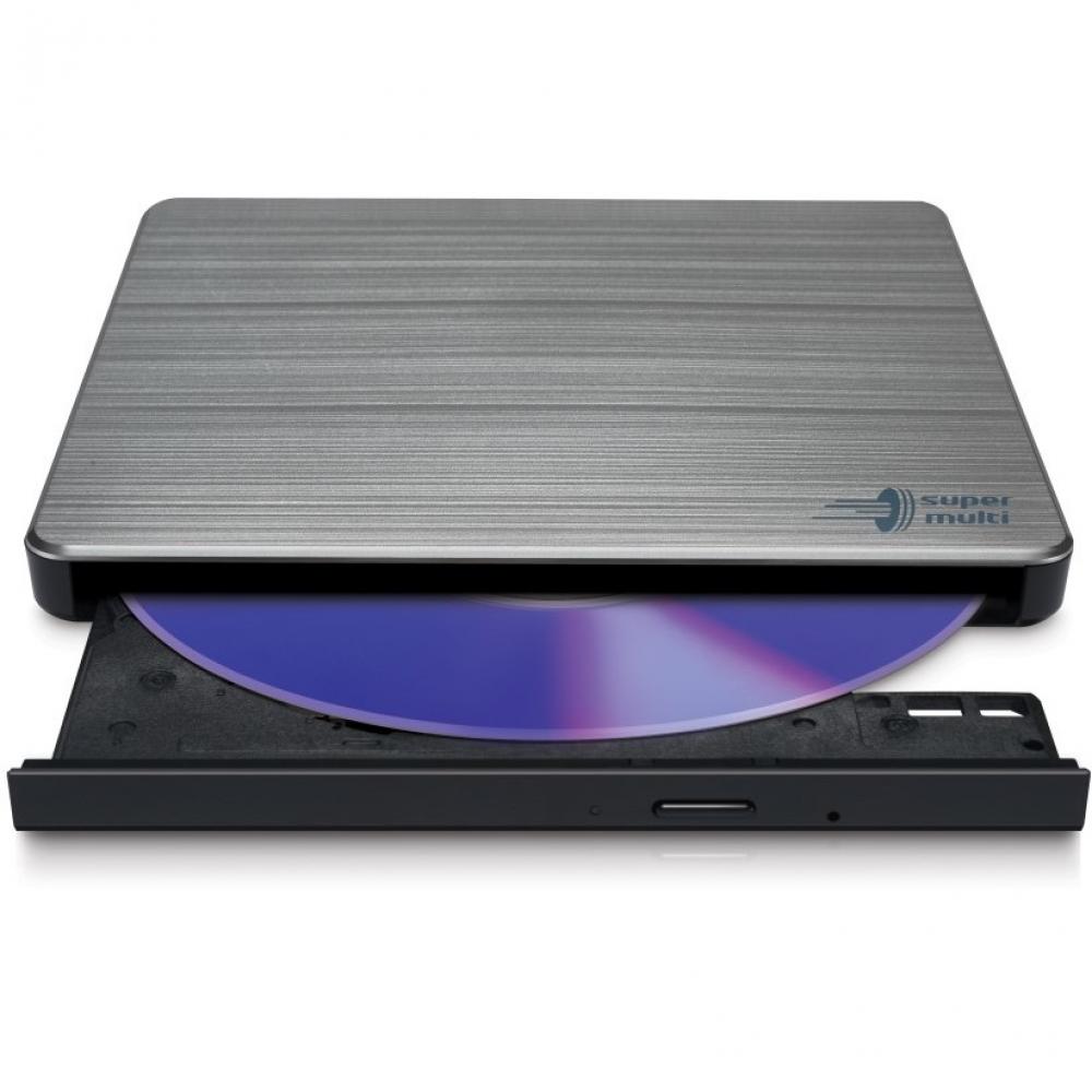 Hitachi LG Brenner extern GP60NS60 für CD / DVD / M-Disc silber