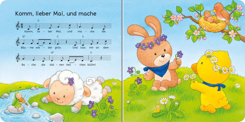 Ravensburger Buch Pappbilderbuch ministeps Hör rein, sing mit Meine ersten Jahreszeiten-Lieder 30334