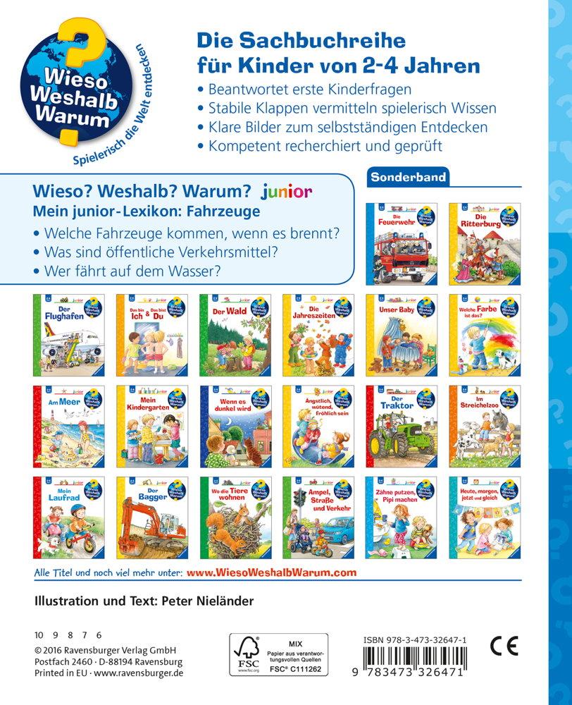 Ravensburger Buch Wieso? Weshalb? Warum? Mein junior-Lexikon Fahrzeuge 32647